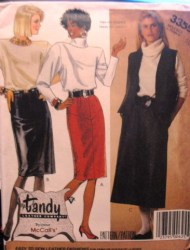3355 TANDY LEATHER LINED STRAIGHT- FLARE SKIRTS PATTERN  8 OR 10 uncut choice